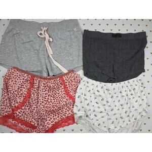 Victorias Secret PINK Lot of 4 SMALL Sleep Shorts Boxers Pajama Bottoms